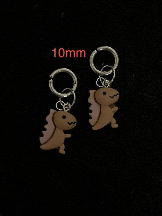 BOUCLE D’OREILLE NON PERCER DINOSAURE